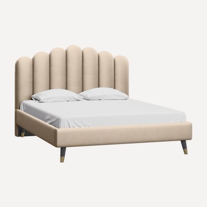 Кровать Лиель 160 Barhat Beige