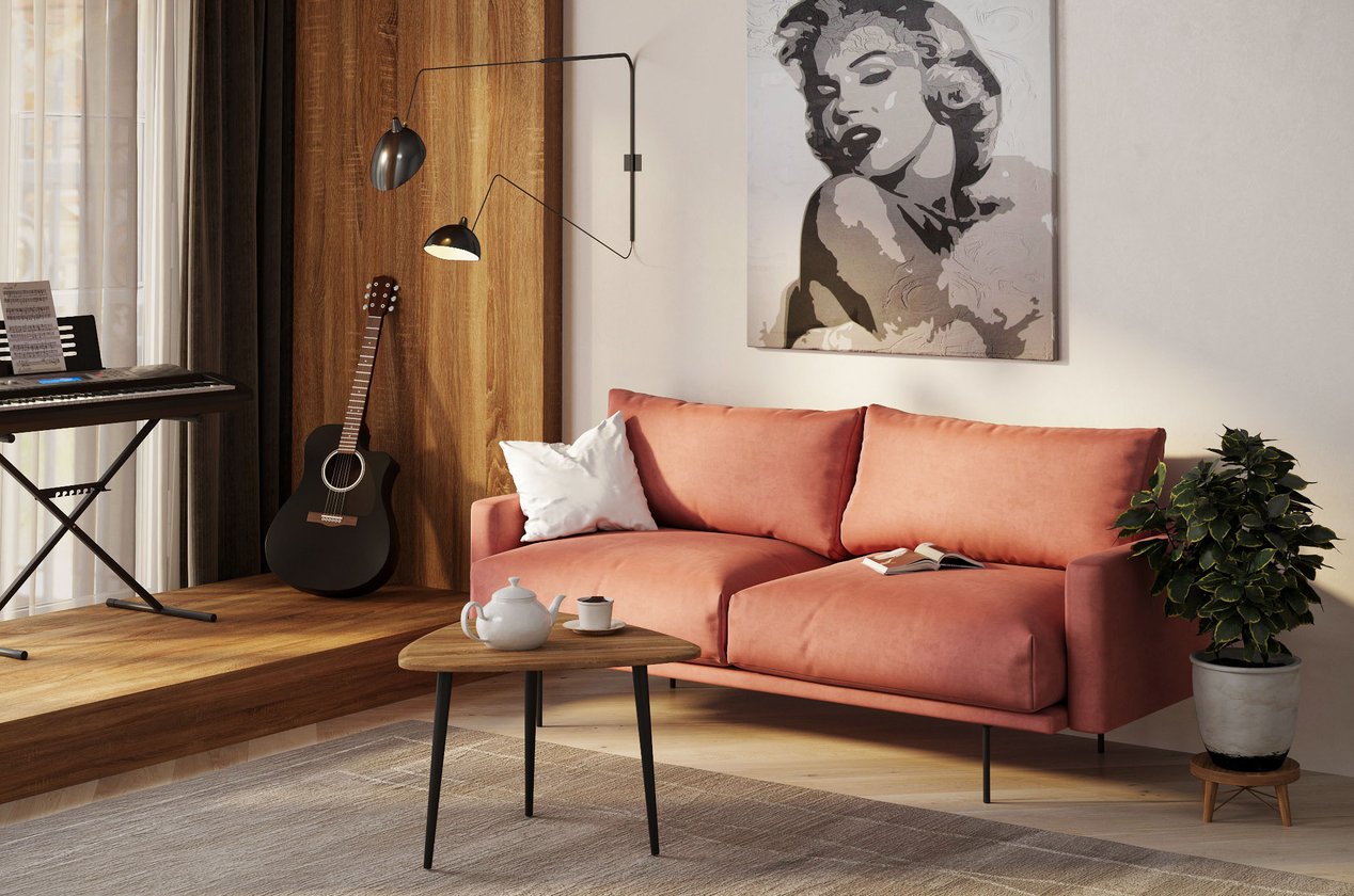Диван Мисл Barhat Salmon – купить в Москве по цене 59 990 рублей в ...