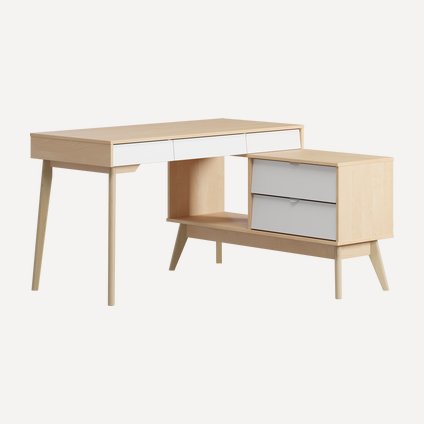 Письменный стол Лесли-2 Plywood White