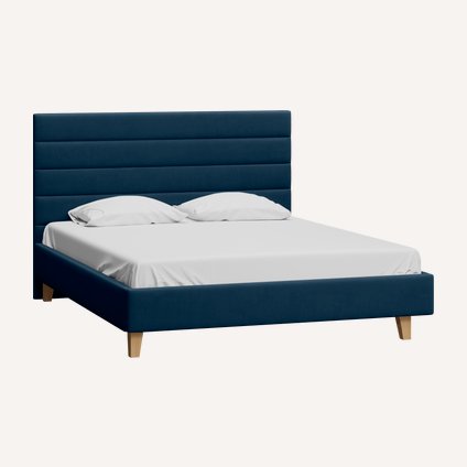 Кровать Лосон-Legs 140 Velvet Blue