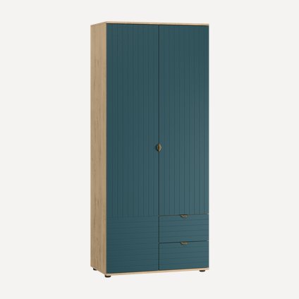 Распашной шкаф Монблан-2 Line Aquamarine