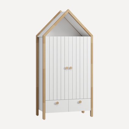 Распашной шкаф Руффи-2 White