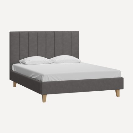 Кровать Скаун 180 Velvet Grey