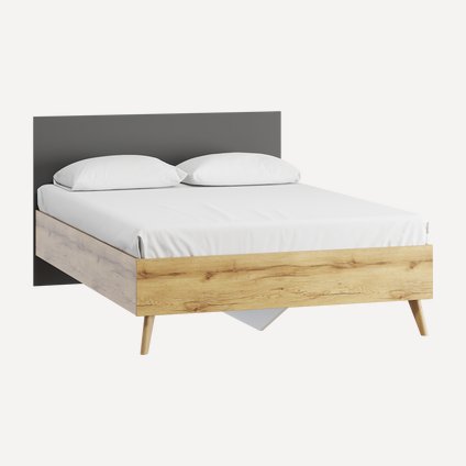 Кровать Нордик 140 Wood Grey
