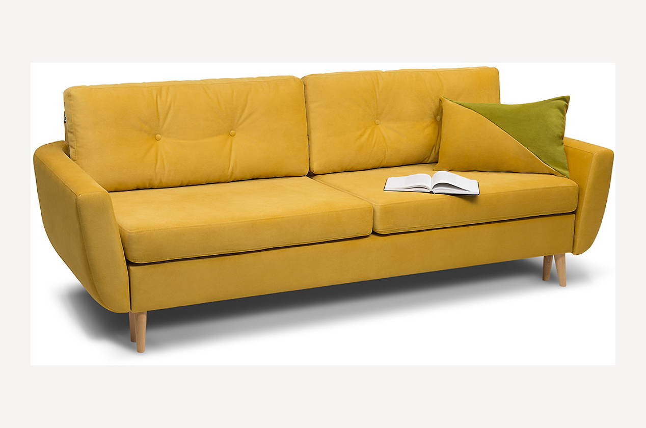 Диван Норфолк Velvet Yellow – купить в Москве по цене 45 990 рублей в ...