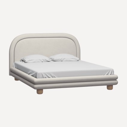 Кровать Ева 160 Barhat Smoke