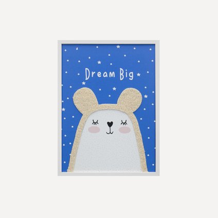 Постер детский Тини Dream Big Blue