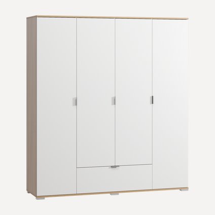 Распашной шкаф Стелла-4.1-180-200 Oak