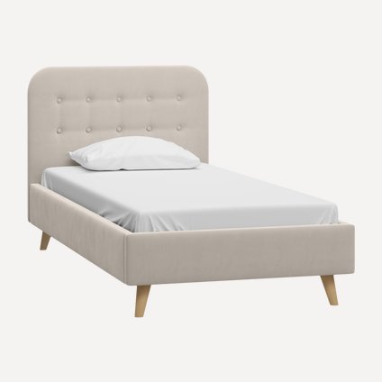 Кровать Динс 90 Velvet Light