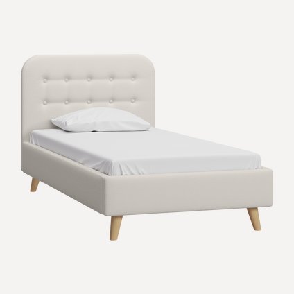 Кровать Динс 90 Bucle White