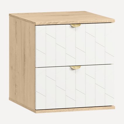 Тумба прикроватная Монблан-1 Angle Milk