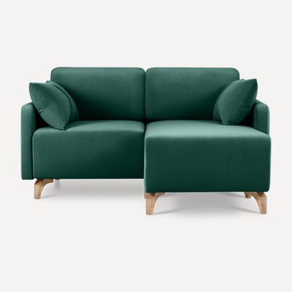 Диван угловой Льери Мини Velvet Emerald