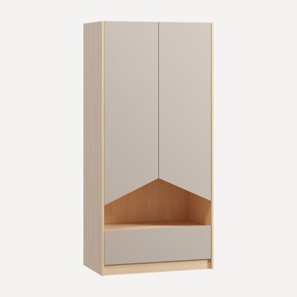 Распашной шкаф Пенни-2 Plywood Latte