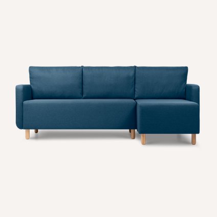 Диван угловой Беллер Textile Navy Blue