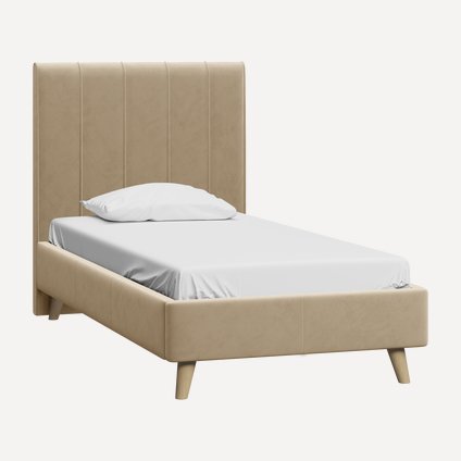Кровать Шерона-Legs 120 Velvet Beige