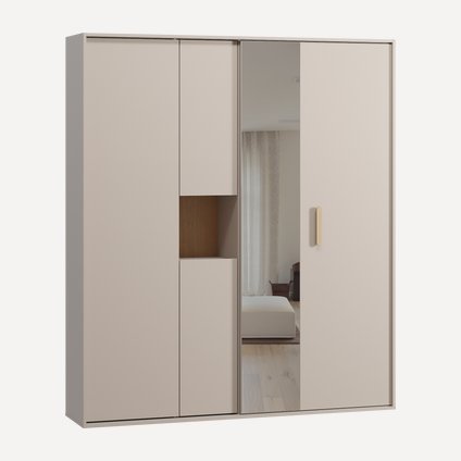 Шкаф-купе Бладвен-180-210 Latte Oak