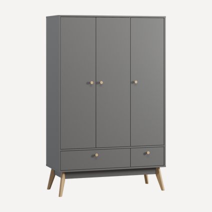 Распашной шкаф Торвалль-3 Grey