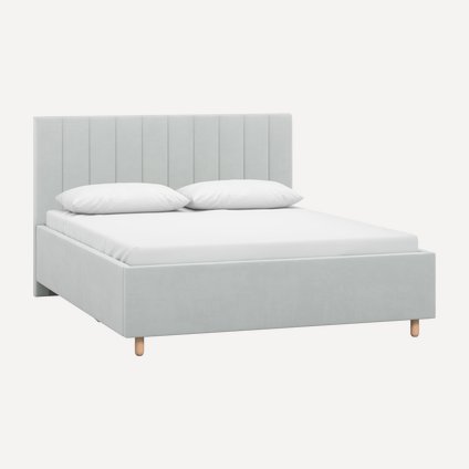 Кровать Адель 140 Velvet Silver