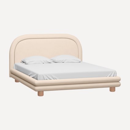 Кровать Ева 140 Barhat Beige