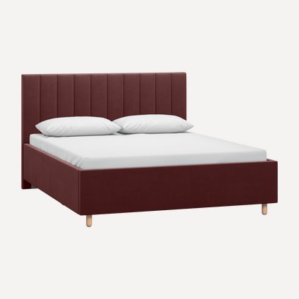 Кровать Адель 140 Velvet Marsala