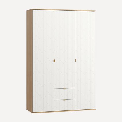 Распашной шкаф Монблан-3 Angle Milk Oak