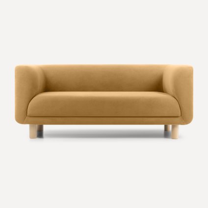 Кушетка Венето Velvet Mustard