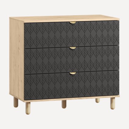 Комод Теджонс-3 Leaf Grafit