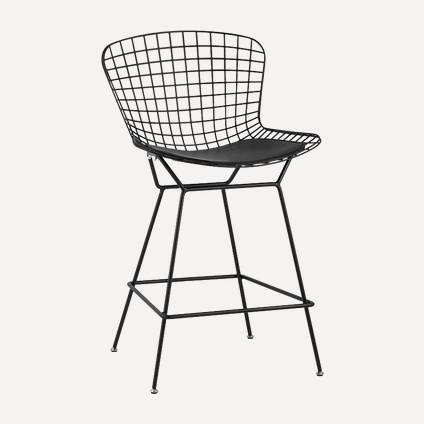 Стул полубарный Бертоя Black