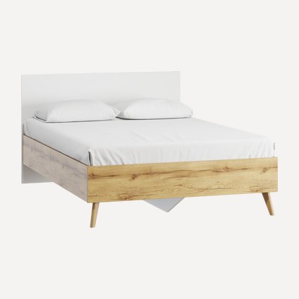 Кровать Нордик 140 Wood White