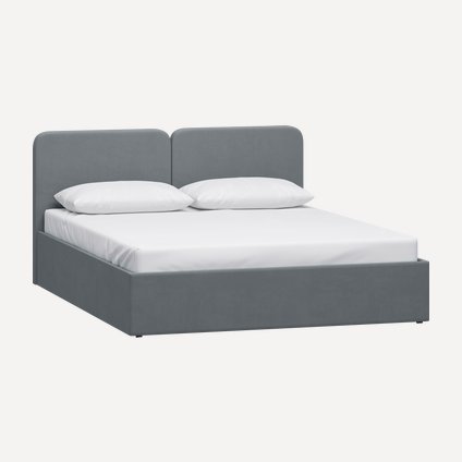 Кровать Вилена 140 Velvet Grafit