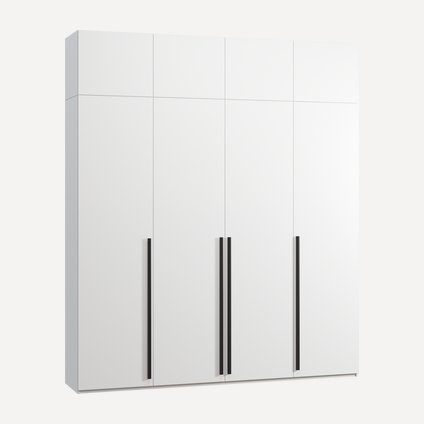 Распашной шкаф Кимбол-4.1-240-280 Whitе