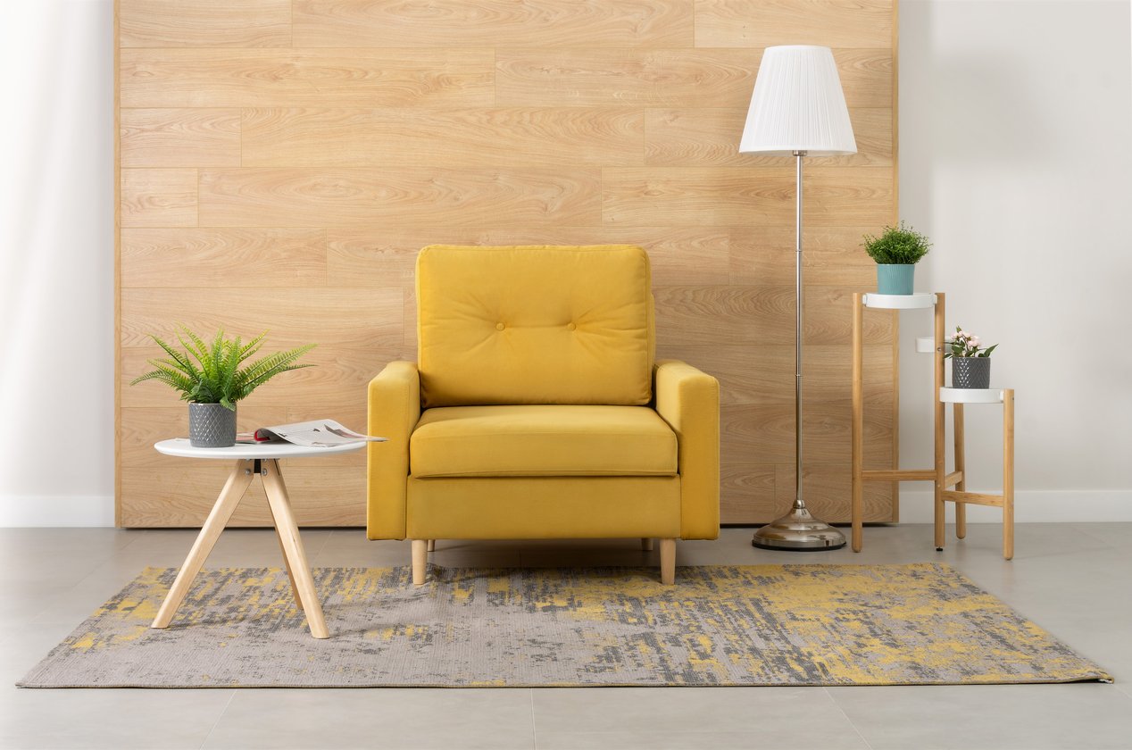 Кресло-кровать Динс Мини Velvet Yellow – купить в Москве по цене 29 990 ...