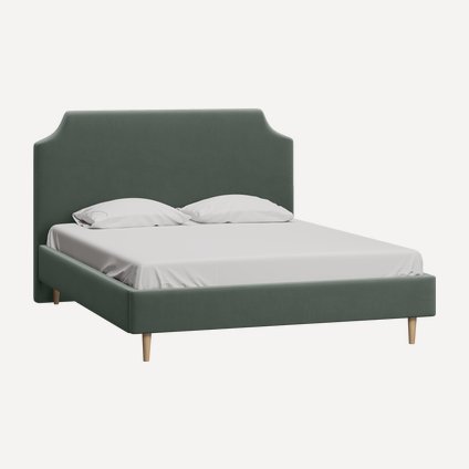 Кровать Адона-Legs 140 Velvet Olive