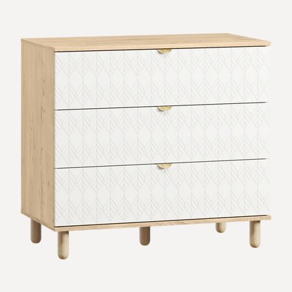 Комод Теджонс-3 Leaf Milk