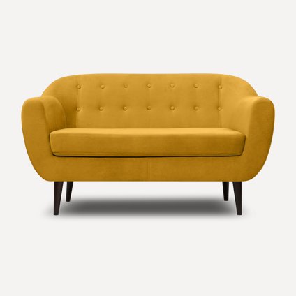 Диван прямой Роттердам Velvet Yellow