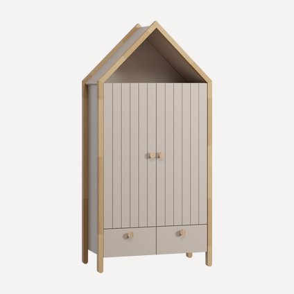 Распашной шкаф Руффи-2 Latte