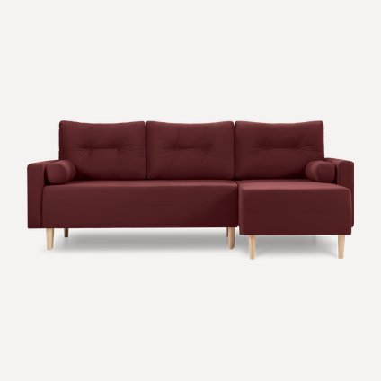 Диван угловой Нумо Velvet Marsala