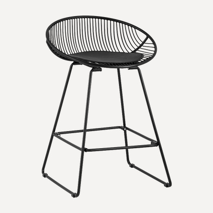 Стул полубарный Уфо Black