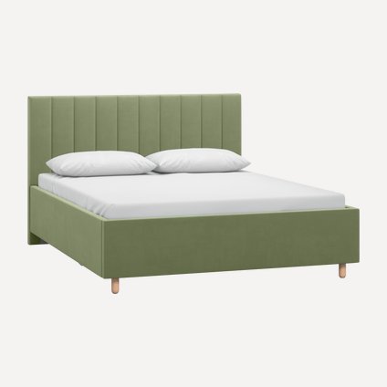 Кровать Адель 140 Velvet Olive