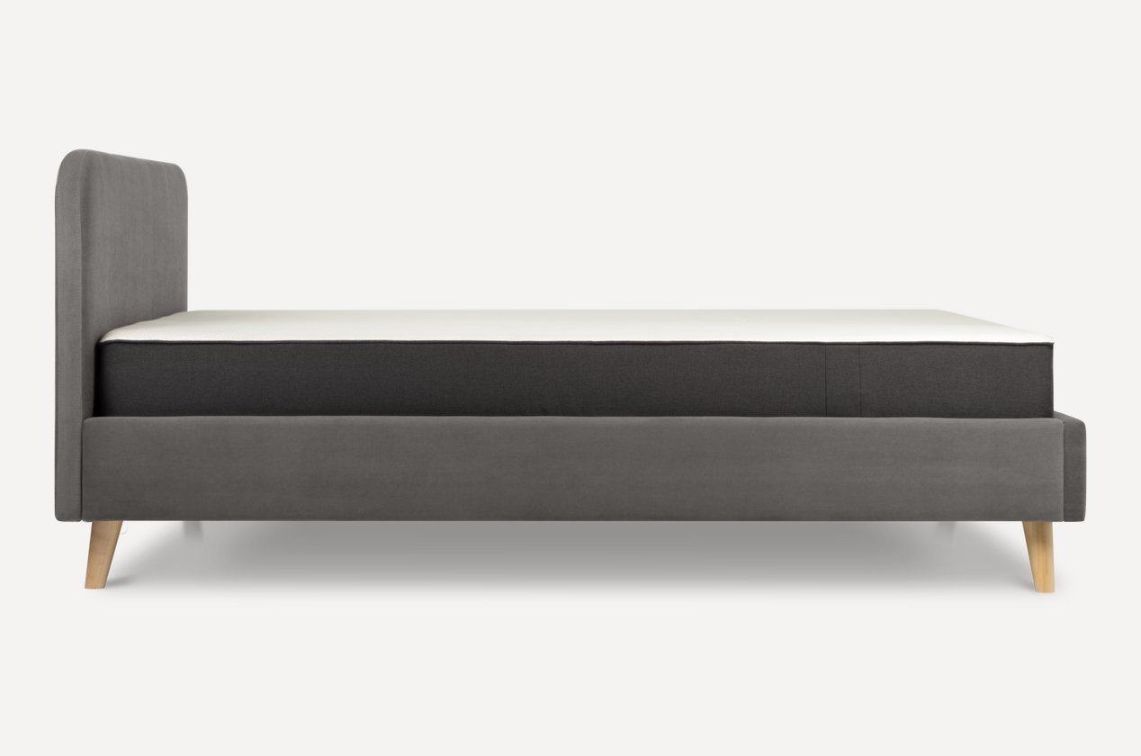 Кровать Лайтси 140 Velvet Grey – купить в Москве по цене 24 990 рублей ...