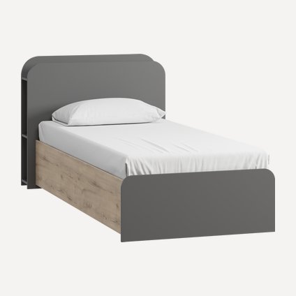 Кровать Бронс-2 90 Grey