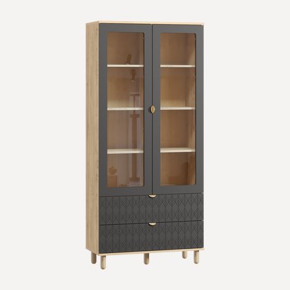 Витрина Теджонс-1 Leaf Grafit