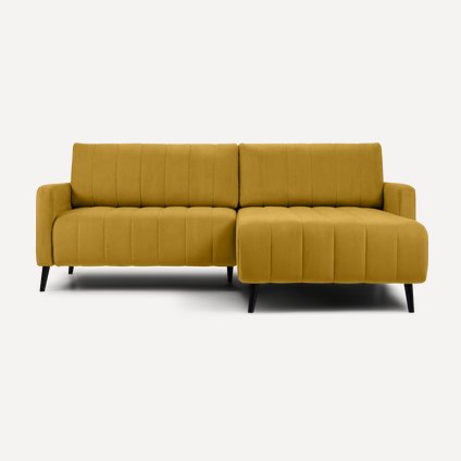 Диван угловой Маркфул Velvet Yellow