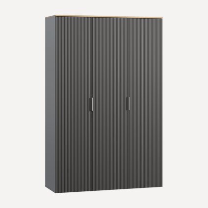 Распашной шкаф Енссон-3-135-210 Grafit Oak