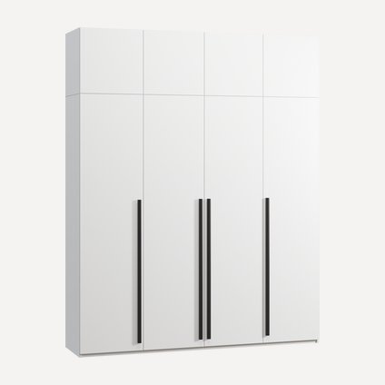 Распашной шкаф Кимбол-4.1-200-250 White