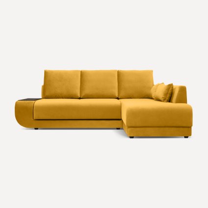 Диван угловой Манхэттен Velvet Yellow
