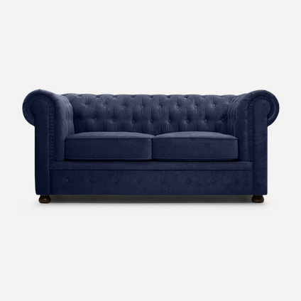 Диван прямой Честер-2 Velvet Blue
