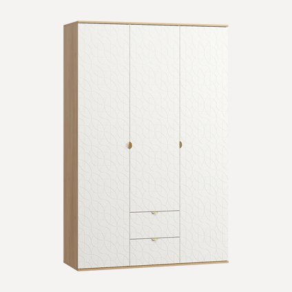 Распашной шкаф Монблан-3 Lunge Milk Oak