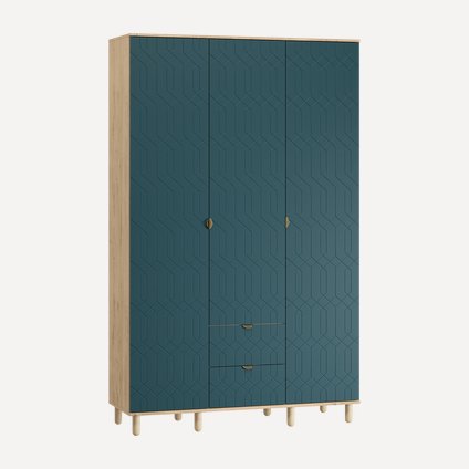 Распашной шкаф Теджонс-3 Deco Aquamarine