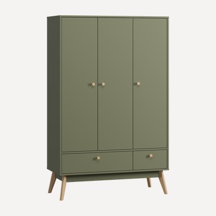 Распашной шкаф Торвалль-3 Olive